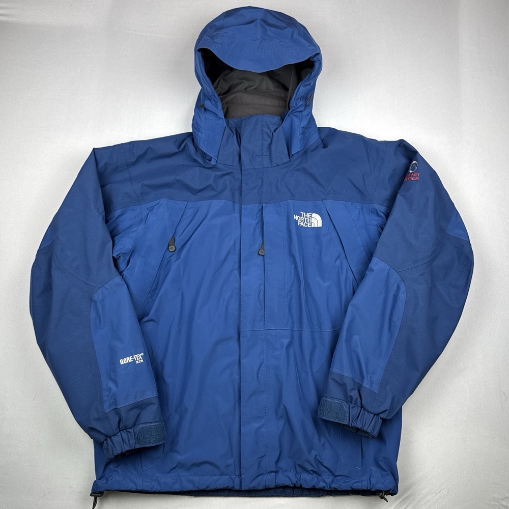 The North Face Men's Blue Gore-Tex XCR Summit Series Hooded Jacket Size Medium